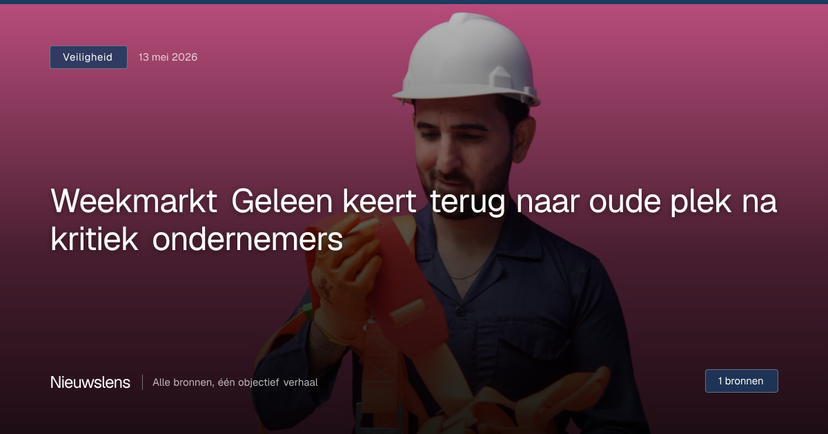 Weekmarkt Geleen keert terug naar oude plek na kritiek ondernemers